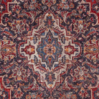 Distressed Tribal Style Neutral Cotton Area Rug Machine