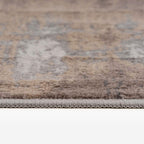 Distressed Warm Neutral Greige Living Room Area Runner