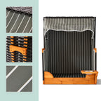Dog Beach Chair with Rattan Frame Canopy Bowl