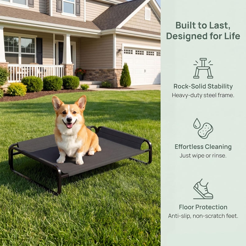 Dog Bed 110CM Elevated for Medium Size Dogs