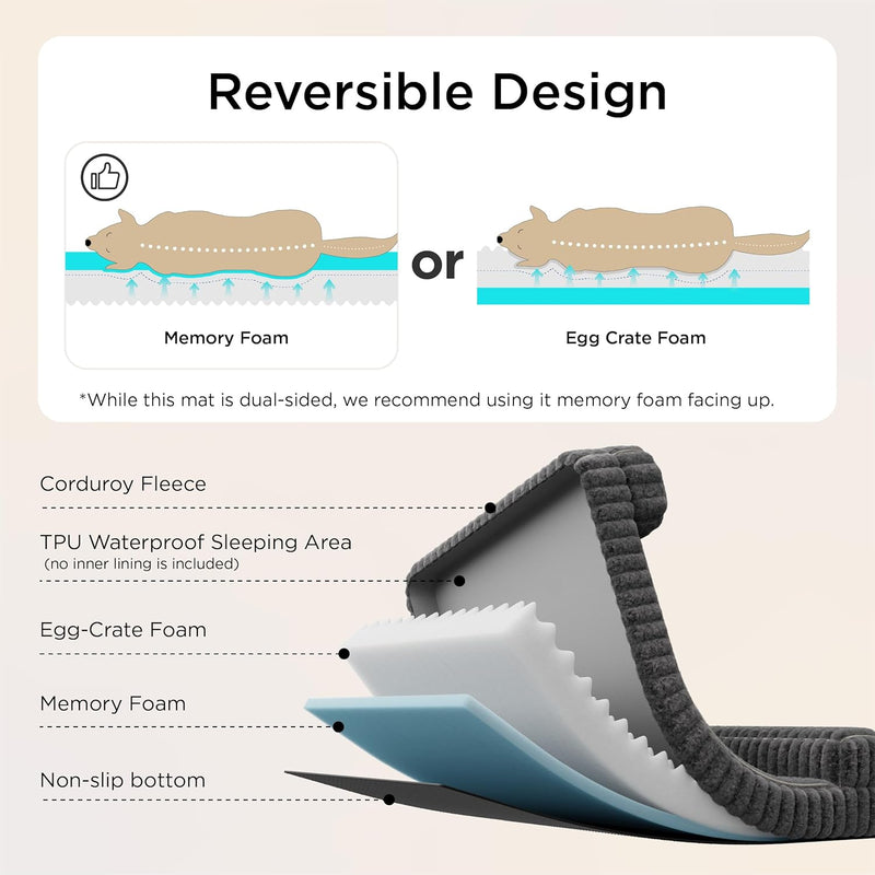 Dog Beds Large Memory Foam Sofa Waterproof