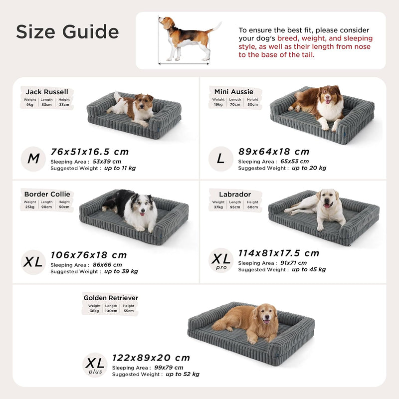 Dog Beds Large Memory Foam Sofa Waterproof