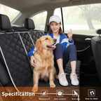 Dog Car Back Seat Cover Waterproof Non-Slip Pet