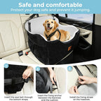 Dog Car Seat for Back Bed with -Sided