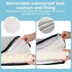 Dog Car Seat for Back Bed with -Sided