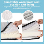 Dog Car Seat for Back Bed with -Sided