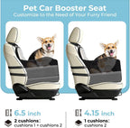 Dog Car Seat for Back Bed with -Sided