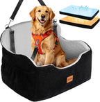 Dog Car Seat for Back Bed with -Sided