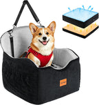 Dog Car Seat for Back Bed with -Sided