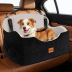 Dog Car Seat for Back Bed with -Sided