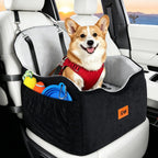 Dog Car Seat for Back Bed with -Sided