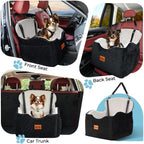 Dog Car Seat for Back Bed with -Sided