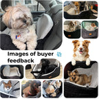 Dog Car Seat for Back Bed with -Sided