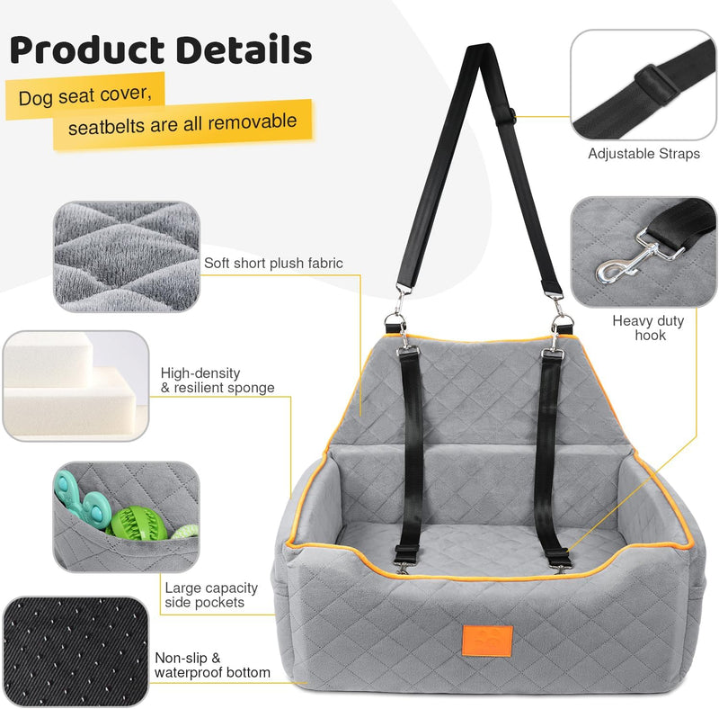 Dog Car Seat for Large Medium Dogs Booster