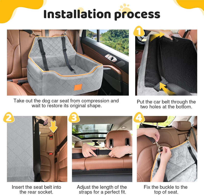 Dog Car Seat for Large Medium Dogs Booster