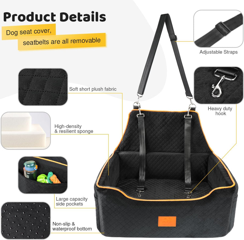 Dog Car Seat for Large Medium Dogs Booster