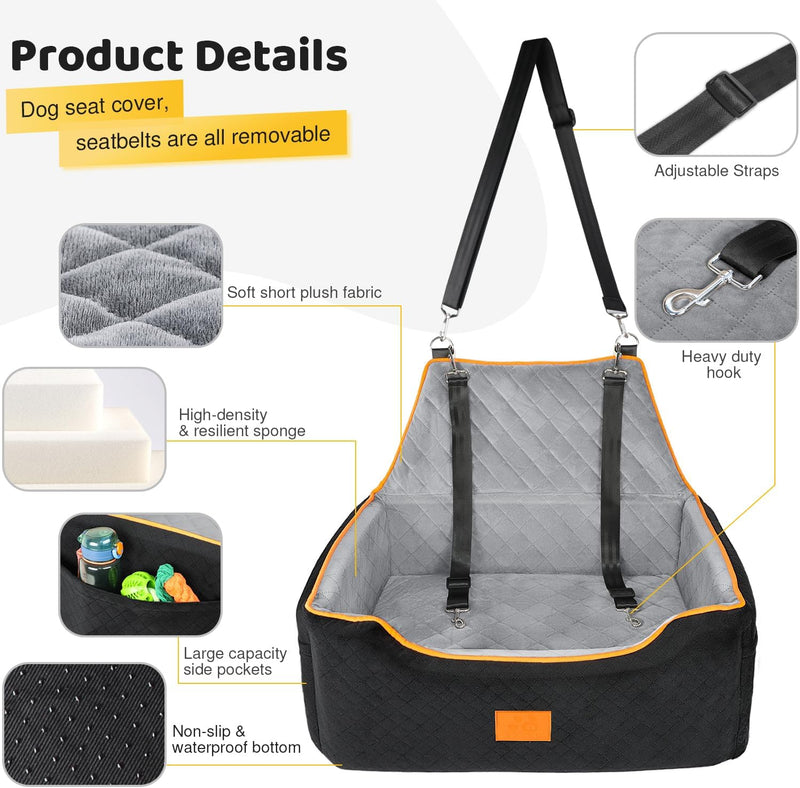 Dog Car Seat for Large Medium Dogs Booster