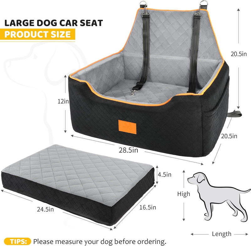 Dog Car Seat for Large Medium Dogs Booster
