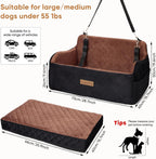Dog Car Seat for Medium Large Booster Under