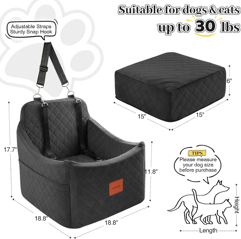 Dog Car Seat for Small Medium Dogs Detachable