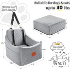 Dog Car Seat for Small Medium Dogs Detachable