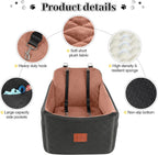 Dog Car Seat for Small Medium Dogs Detachable