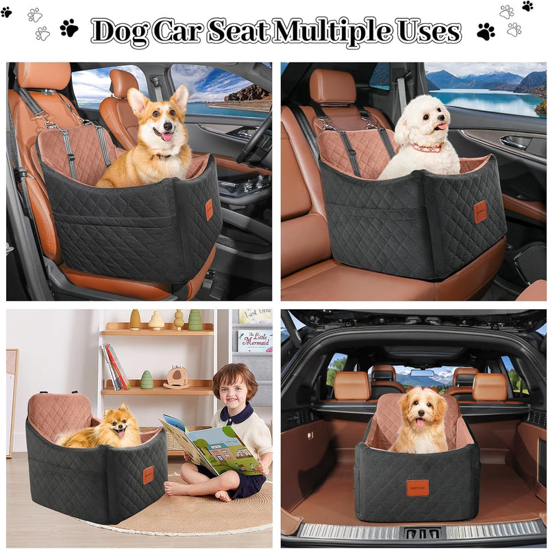 Dog Car Seat for Small Medium Dogs Detachable