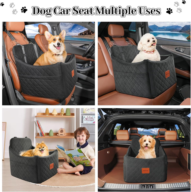 Dog Car Seat for Small Medium Dogs Detachable