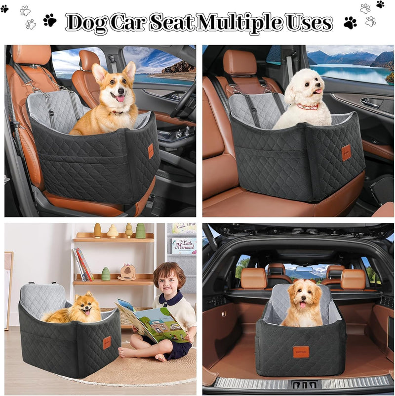Dog Car Seat for Small Medium Dogs Detachable