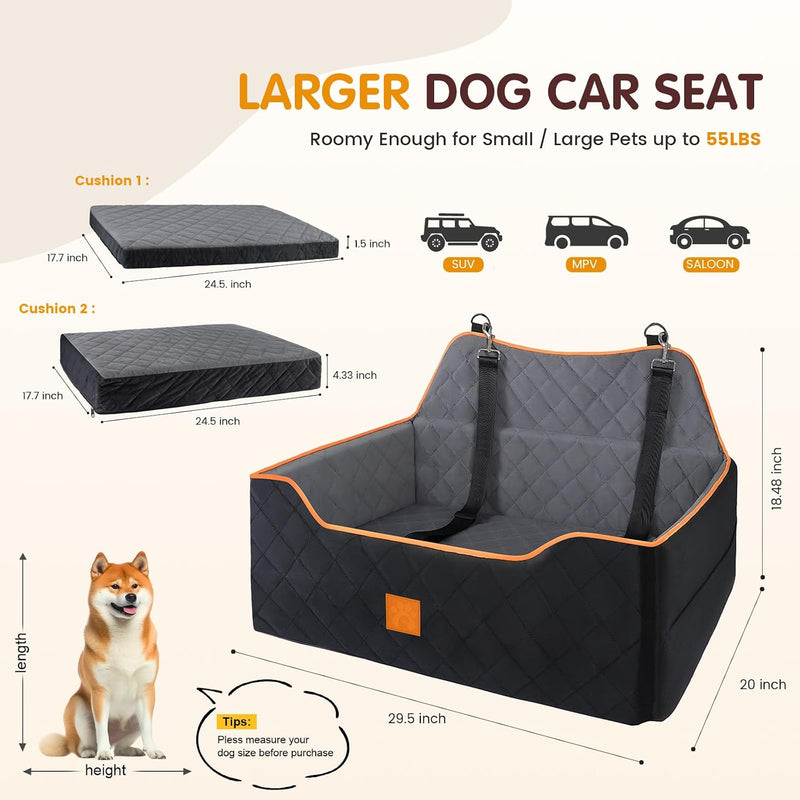 Dog Car Seat Large Medium Sized for Dogs