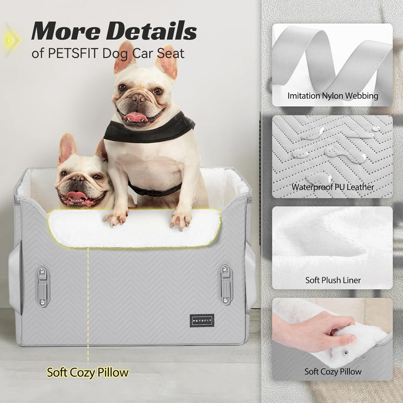 Dog Car Seat Medium Sized with Safety Belt