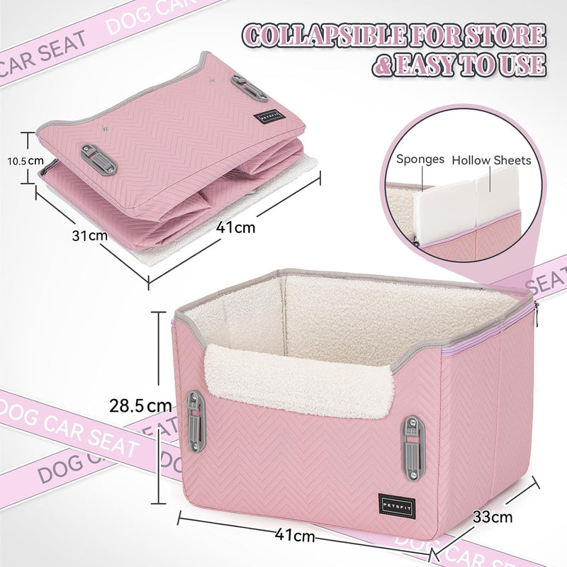 Dog Car Seat Medium Sized with Safety Belt