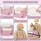 Dog Car Seat Medium Sized with Safety Belt