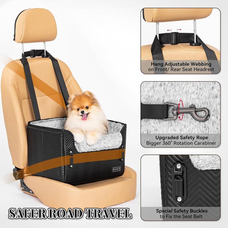 Dog Car Seat Medium Sized with Safety Belt