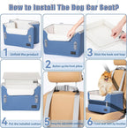 Dog Car Seat Medium Sized with Safety Belt