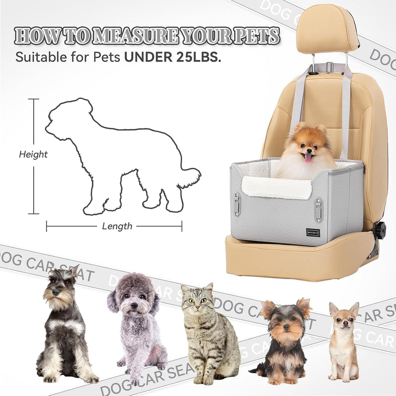 Dog Car Seat Medium Sized with Safety Belt