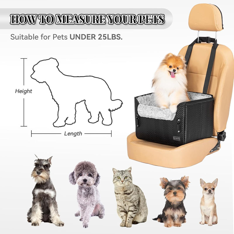 Dog Car Seat Medium Sized with Safety Belt