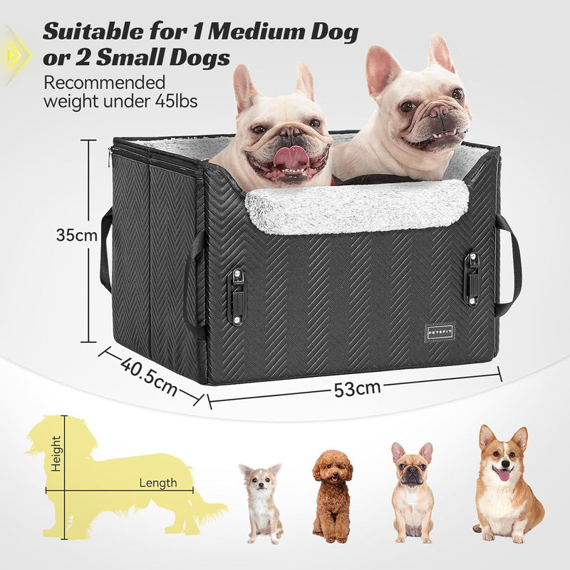 Dog Car Seat Medium Sized with Safety Belt