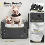 Dog Car Seat Medium Sized with Safety Belt