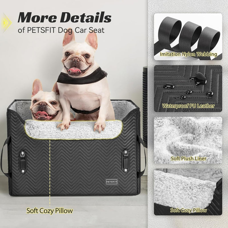 Dog Car Seat Medium Sized with Safety Belt