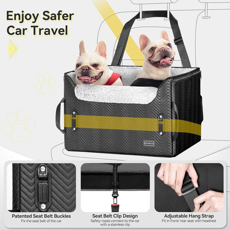 Dog Car Seat Medium Sized with Safety Belt