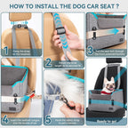 Dog Car Seat Medium Sized with Safety Belt