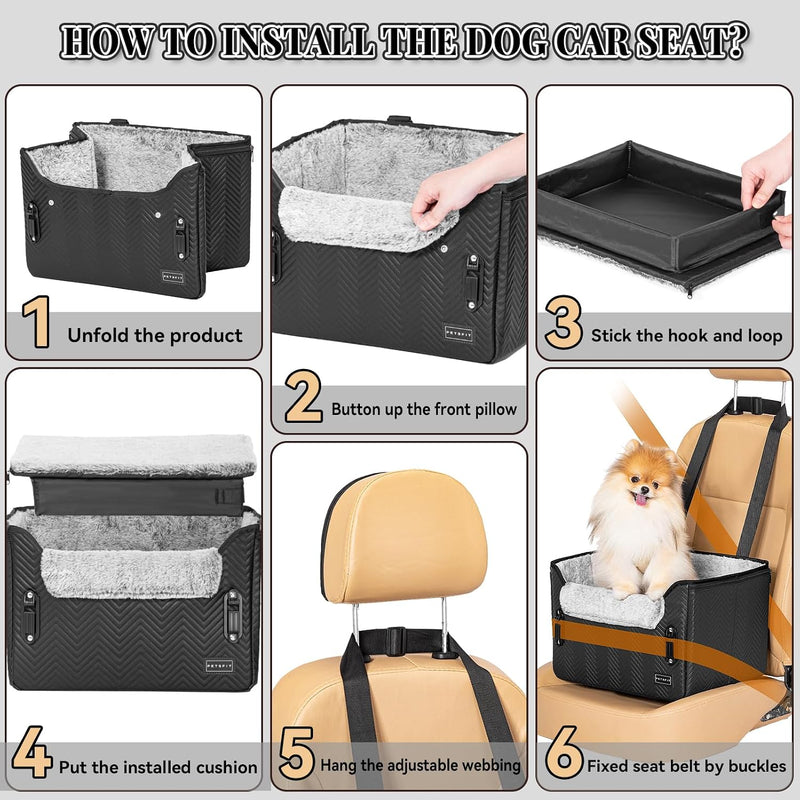 Dog Car Seat Medium Sized with Safety Belt