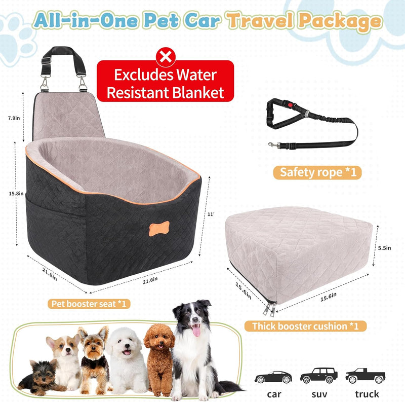 Dog Car Seats for Small Medium Dogs Detachable