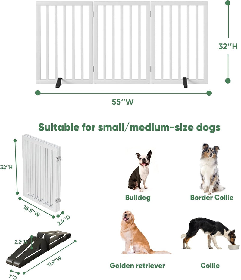 Dog Gates for Doorways Foldable Gate