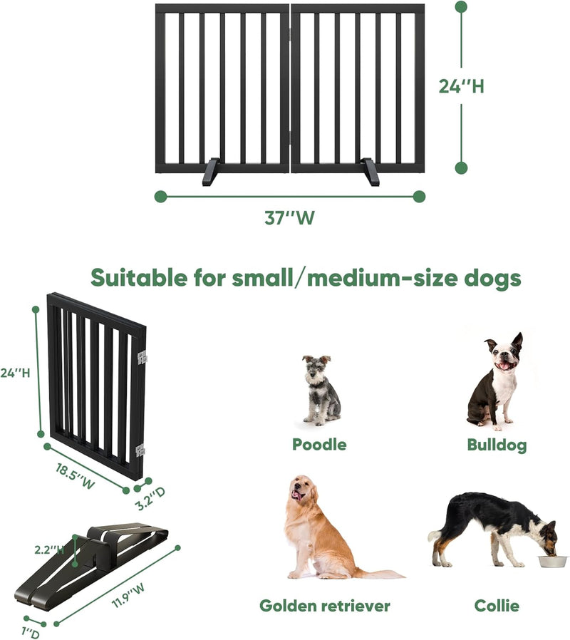 Dog Gates for Doorways Foldable Gate