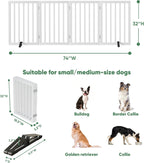 Dog Gates for Doorways Foldable Gate
