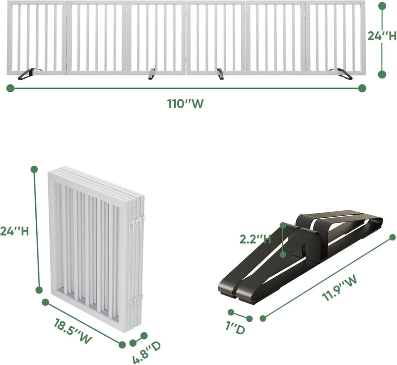 Dog Gates for Doorways Foldable Gate
