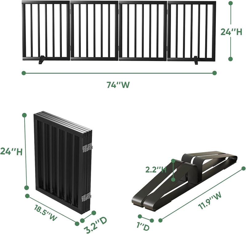 Dog Gates for Doorways Foldable Gate