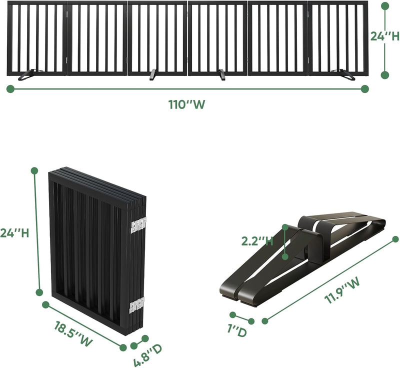 Dog Gates for Doorways Foldable Gate